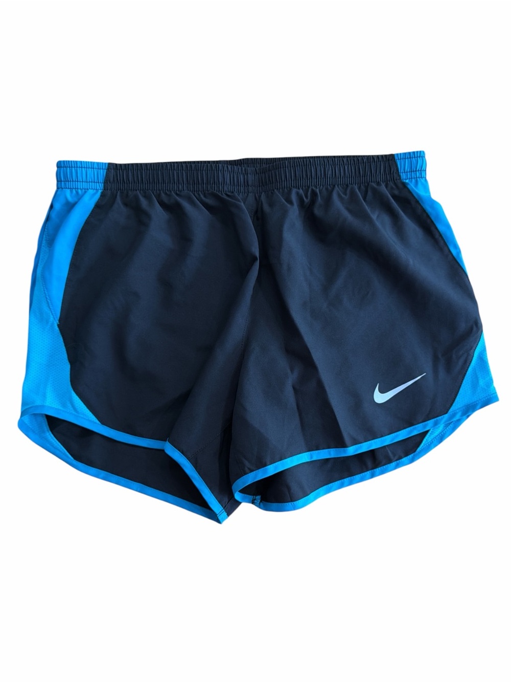 Nike Dri-FIT Running Shorts in Black and Bright Blue